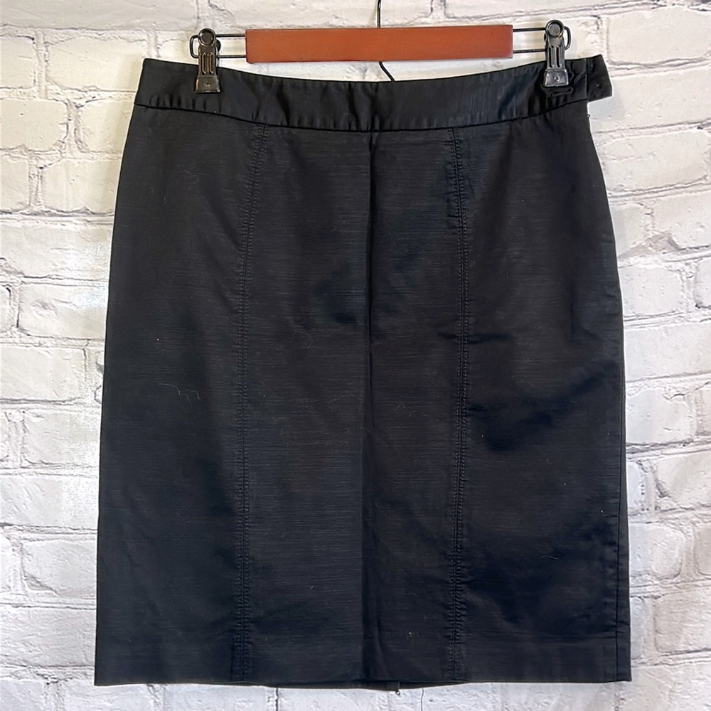 White House Black Market Black Straight Skirt Size 6 Excellent Condition